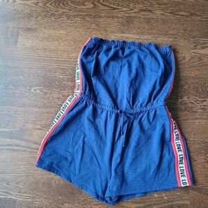 Flirtitude Romper Blue Color Women's Sz.L